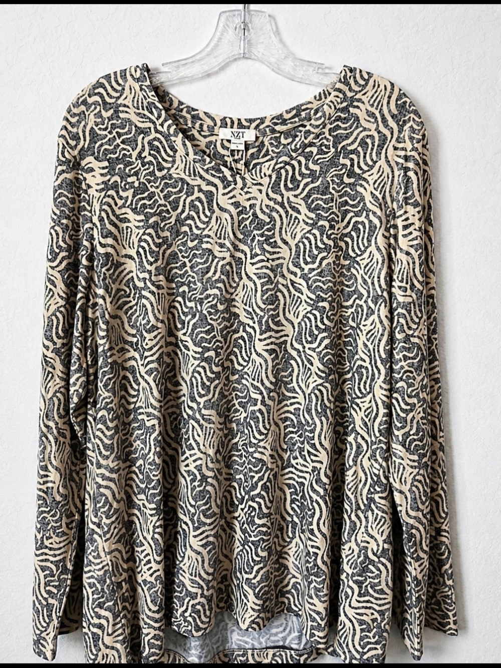 New Nic+Zoe Women’s XL Abstract Print Long Sleeve Top